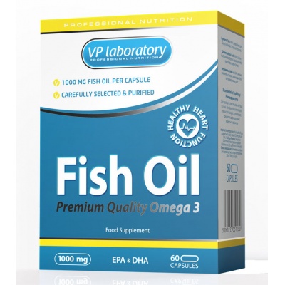Рыбий жир VPlab Fish Oil 1000мг 60 капсул