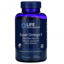  Life Extension Omega 3 Fish Oil 120 