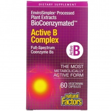  Natural Factors BioCoenzymated Active B Complex 60 