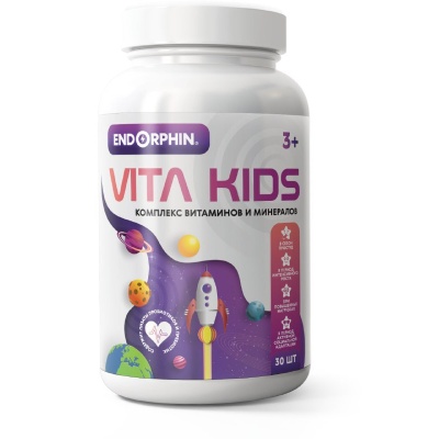 Витамины ENDORPHIN Vita Kids 30 таблеток
